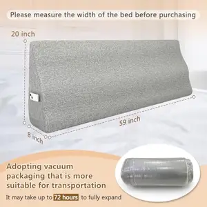 Removable Cover Headboard Triangle Wedge Pillow Queen Large Bolster Backrest Reading Pillows For Sitting In Bed