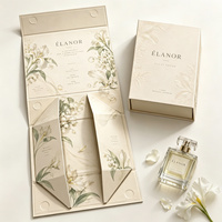 Boîte cadeau rigide pliable personnalisée en gros pour l'emballage de parfums et d'aromathérapie avec faible MOQ, petites séries