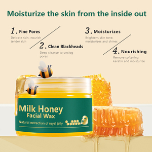 Fábrica nueva llegada Anti-oxidación e hidratante leche abeja cera Peeling máscara crema de hierbas máscara facial con Material de cristal - Product Image 5