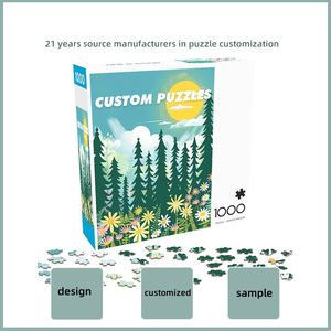 Impression fleur forêt paysage naturel personnalisé carton papier <span class=keywords><strong>Puzzle</strong></span> <span class=keywords><strong>1000</strong></span> <span class=keywords><strong>pièces</strong></span> jeu de <span class=keywords><strong>Puzzle</strong></span> pour adultes - Product Image 2
