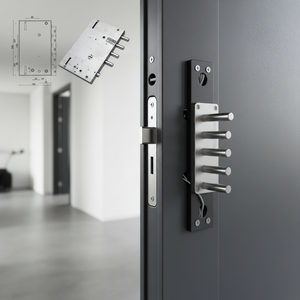 Cerradura de puerta de seguridad blindada izquierda Mottura B 89.561.GS3 - Product Image 3