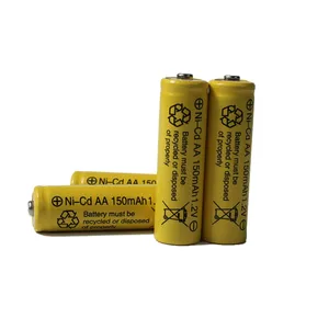 저렴한 CB/CE 휴대용 전원 팩 6V 낮은 내부 저항 1/2D Nicd AA 400Mah 1.2V 배터리 탭