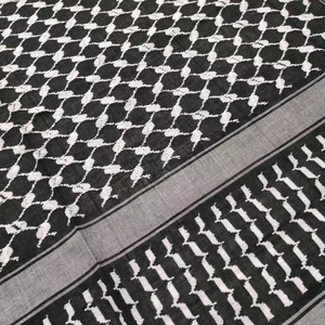 Écharpe Musulmane Arabe Shemagh Keffieh Palestine Écharpe Hommes Femmes Châle Wrap Tassel <span class=keywords><strong>Arafat</strong></span> Prêt à Expédier - Product Image 3