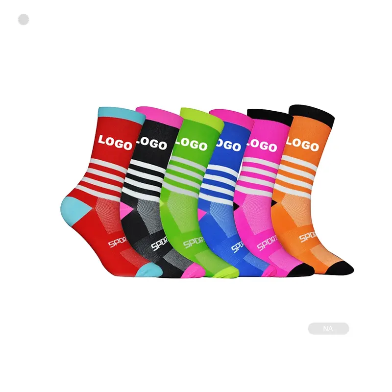 BX-A0102 vélo logo personnalisé chaussettes calcetines de ciclismo