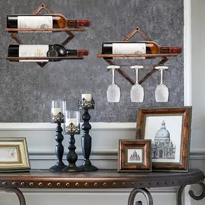 Folding Wall Hanging Wine Glass Holder Upside Down Hanging Glass Holder Creative Wine Wine Rack Decoration Tall Glass