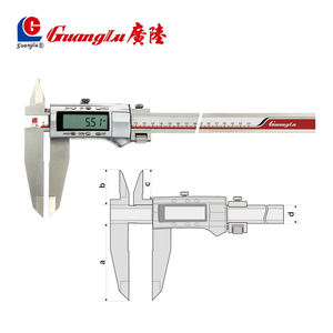 Pinza a doppia lama in acciaio inossidabile 400/500/600/800/1000mm <span class=keywords><strong>Vernier</strong></span> digitale con artigli a doppia faccia - Product Image 2