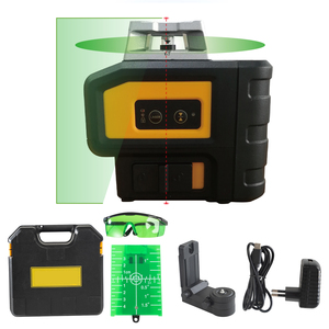 Nivel Láser Verde <span class=keywords><strong>de</strong></span> Precisión Autonivelante <span class=keywords><strong>de</strong></span> 5 Líneas y 360° para Interiores, con 2 Baterías, para Colgar Cuadros y Nivelar <span class=keywords><strong>Azulejos</strong></span> - Product Image 1