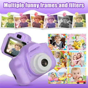 Filmadora fotográfica para crianças, mini câmera digital de brinquedo, brinquedo para presentes de aniversário