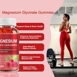 OEM etiqueta personalizada a granel suministro de fábrica magnesio glicinato gomitas vitamina <span class=keywords><strong>D</strong></span> B6 suplemento para adultos hombres y mujeres - Product Image 2