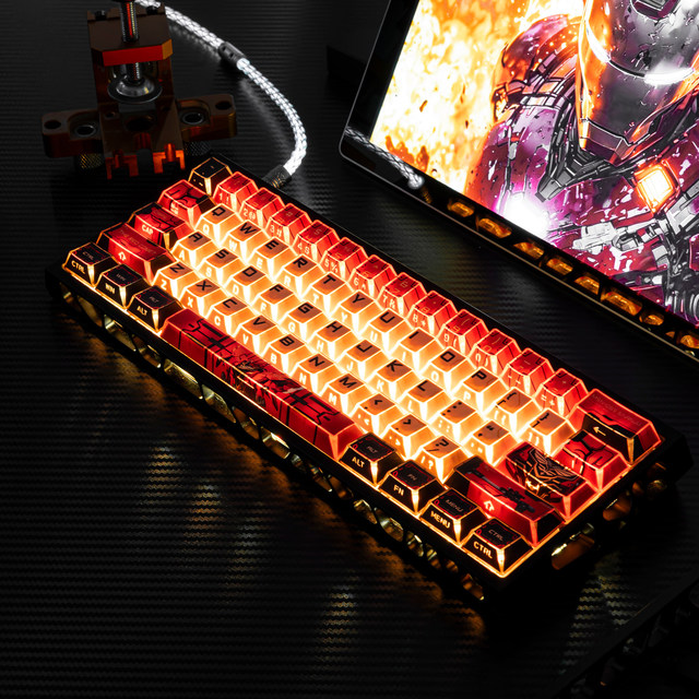 [Develop a Custom-designed Keyboard] MTG68 Custom Logo Mechanical Gaming Keyboard Shine Through RGB Backlight Hot-swap