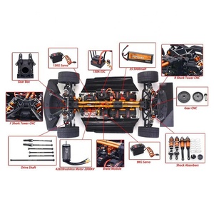 <span class=keywords><strong>ZD</strong></span> Racing Nouvelle Hypercar Électrique 4x4 à l'Échelle 1/7, Voiture RC de Drift 4x4, 130 km/h, Moteur Brushless, Gyroscopique CNC, Double Batterie 5000 mAh 6S, Prête à Rouler (RTR) 2026 - Product Image 6