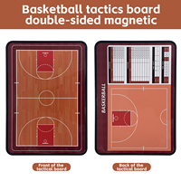 Tableau d'entraînement de basket-ball portable, tableau tactique magnétique double face pour l'analyse des stratégies de jeu