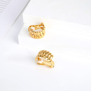 Boucles d'oreille plaqué or pour <span class=keywords><strong>femme</strong></span>, bijou à la mode, tendance, charmant, coréen, nouvelle collection, vente en gros - Product Image 5