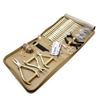 Kit d'outils professionnels en acier inoxydable pour extensions de cheveux, accessoires d'installation de tissage de cheveux, salon de coiffure