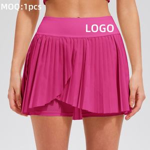 Aoyema Vêtements de sport pour femmes, été décontracté Falda Deportiva Slim-Fit plissé Couvre-hanche Pickle Ball Outdoor Gym Yoga Tennis Jupes - Product Image 1