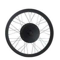 Kit de moteur de moyeu de gros pneu électrique haute vitesse 72v 3000w 3kw kit de conversion de roue arrière 26 pouces * 4.0 pour vélo électrique à gros pneus de neige