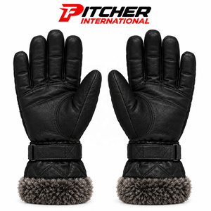 Guantes de Invierno de Cuero de Marca Privada, Guantes de Pantalla Táctil de Cuero Genuino para Minoristas de Moda, Personalizados - Product Image 5