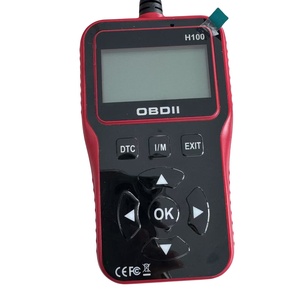 เครื่องวิเคราะห์เครื่องยนต์รหัสยานยนต์2025 H100 OBD2ยานพาหนะเครื่องมือรถ OBDII สีแดงแบบสองทิศทาง OBD-H100-RED OBD-H100-RED OBD - Product Image 1