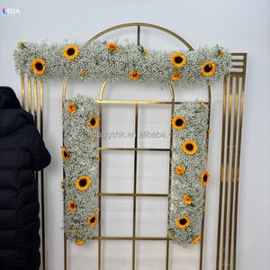 LEDA สายดอกไม้ประดับงานแต่งงานแบบนุ่ม ขายดี งานแฮนด์เมด ลายดอกทานตะวันและดอกยิปโซฟิลลา สำหรับตกแต่งงานอีเว้นท์และวันวาเลนไทน์ - Product Image 1