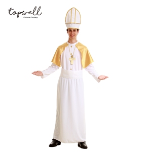 Costume de jeu de rôle adulte en gros Carnaval Halloween Costumes de pape pour plusieurs occasions - Product Image 1