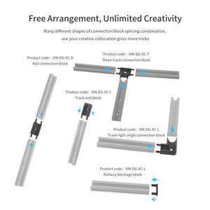 VINmounts Modular Rail Mount System – DIY Nylon L <b>Track</b>, Multi-Surface Install, Fits 1” & 1.5” <b>Ball</b> Mount Rails - Product Image 5