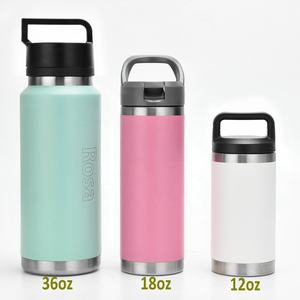Gobelet isotherme en acier inoxydable personnalisé de haute qualité avec logo, 12 oz, 18 oz, 36 oz, bouteille d'eau avec couvercle - Product Image 1