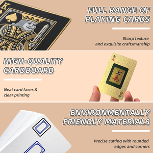 Jeu de Mahjong de haute qualité, cartes de jeu de Mahjong durables, taille <span class=keywords><strong>poker</strong></span> - Product Image 2