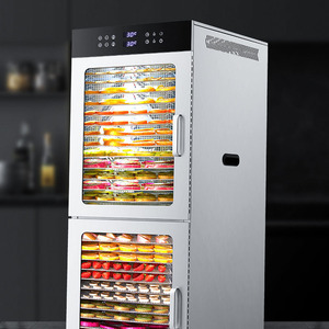Deshidratador de Alimentos Comercial de Gran Capacidad, 32-40 Bandejas, Secador Vertical de Frutas y Carnes con Puerta Transparente, Multifuncional - Product Image 3