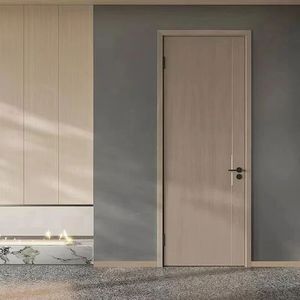 Puerta Interior de Madera Moderna de Alta Calidad con Aislamiento Térmico e Insonorización para Dormitorios, Casas, Apartamentos, Villas, Hoteles y Almacenes - Product Image 1