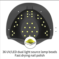 Séchoir à ongles professionnel UV LED 120W, design mignon en forme de raton laveur, plaque inférieure détachable pour la maison et le salon