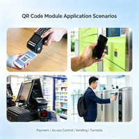 Motor de Escaneo de Códigos de Barras Integrado AD103B, Lector 1D 2D QR Data Matrix PDF417 CMOS USB TTL 232 para Kiosco, Torniquete y Control de Acceso
