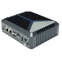 Partaker 12th Gen Alder Lake N100 Win 11 Pro Dual Nic Mini PC con 4K Video y Dual HD Dual COM Señalización digital PC sin ventilador