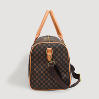 Sacs de Voyage Polochon Personnalisés en Cuir PU de Marque de Luxe, Valises à Main Grande Capacité avec Fermeture Éclair pour Hommes et Femmes, Utilisation Loisirs, Fitness et Gym