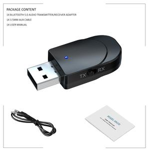 KN330 Mini Adaptador USB <span class=keywords><strong>Bluetooth</strong></span> <span class=keywords><strong>5.0</strong></span>, Transmisor y Receptor de Audio <span class=keywords><strong>Bluetooth</strong></span> 2 en 1 para Auto, TV, Altavoces y Computadora - Product Image 6