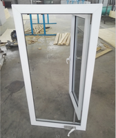 Ventana Abatible Moderna de PVC con Doble Vidrio Templado, Insonorizada y de Ahorro Energético para Exteriores Residenciales