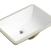 Lavabo en céramique de luxe moderne pour comptoir, finition blanc brillant, qualité AA, pour hôtels et entrepôts, usage en salle de bain