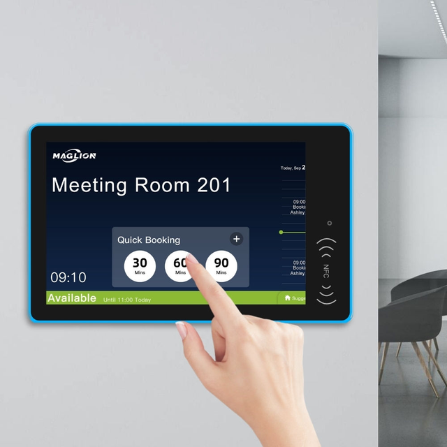 10-inch Android Business Tablet Rk3576s 3 Tops 4+32gb Android 14 Nfc Poe With Lights on All Four Sides