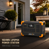 Générateur solaire portable 1800W 1024Wh avec batterie LiFePO4 et support d'extension de batterie pour les vendeurs de marchés nocturnes