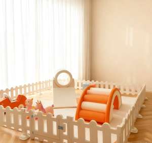 Personalizado al aire libre interior temático caramelo naranja Rosa móvil suave juego color primario equipo <span class=keywords><strong>escaleras</strong></span> y tobogán área de juegos para chico - Product Image 3