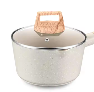 Small Aluminum Nonstick Stock <strong>Pot</strong> MILK Pan Glass Lid <strong>Induction</strong> Bottom Gas <strong>Stove</strong> for Soup Cooking Home Use - Product Image 4
