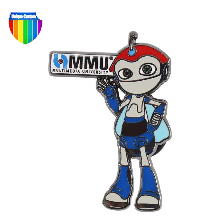Custom Funny Cartoon TV Series character Brooch Robot Bender Pin Robot Badge Pin