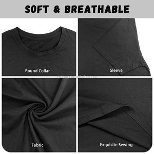 Camiseta al por mayor personalizada de 180G 100% algodón, lavado al agua, hombros caídos, cuello redondo, oversize, corta, estilo vintage, hip hop, con estampado gráfico. - Product Image 5