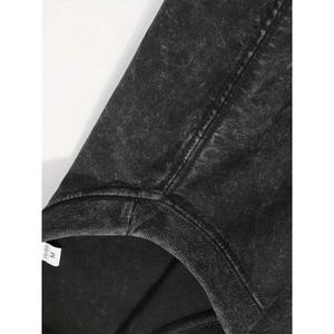 เสื้อยืดโออีเอ็ม รетро 100% ผ้าฝ้ายเนื้อหนา ทรงโอเวอร์ไซส์ สำหรับผู้ชาย พิมพ์ลายดิจิตอล โลโก้เสื้อยืด สีสโตน ล้างสีแบบวินเทจ เสื้อยืดสั่งทำพิเศษ - Product Image 6