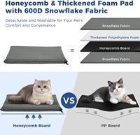 Sac à dos de transport pliable et réglable en polyester imperméable pour animaux de compagnie (4-18 lb) – Sangles de transport pour chats, chiens, chiots avec coussin de sécurité et support dorsal pour les voyages