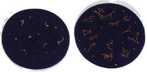 Borete Boina brodé de laine pour femmes avec logo personnalisé mode ludique mignon <span class=keywords><strong>petit</strong></span> diable <span class=keywords><strong>béret</strong></span> violet - Product Image 3