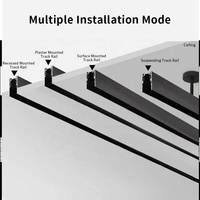 Éclairage sur rail magnétique intelligent à intensité variable compatible avec Alexa et Google Home, commande vocale Tuya Zigbee, rail magnétique 48V