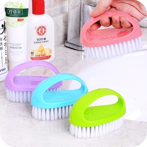 Colorful Plastic Shoe <b>Cleaning</b> <b>Brush</b> Soft Bristles Nylon Handheld <b>For</b> Household Use - Product Image 1
