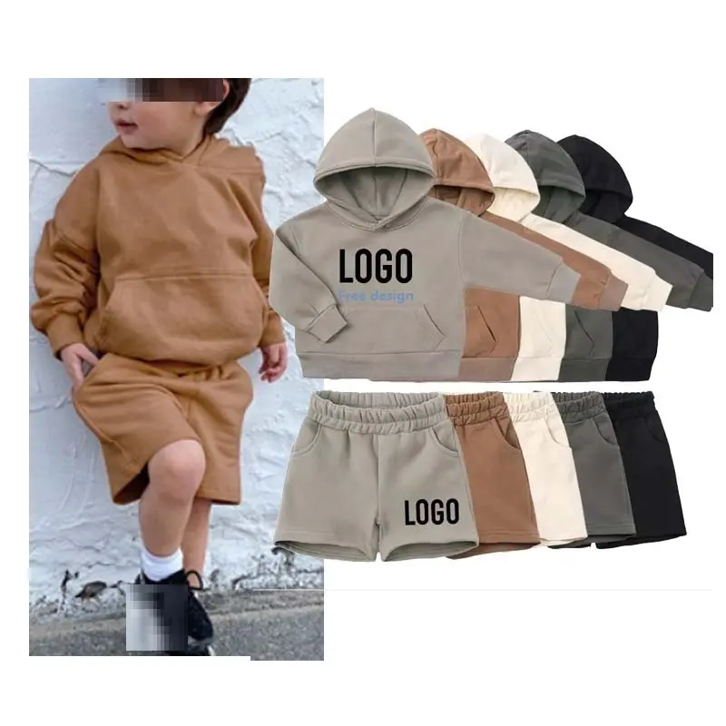 9546 felpe con cappuccio personalizzate per bambini felpe abbigliamento per bambini tuta da Jogging abbigliamento sportivo tute per bambini set di abbigliamento per bambini