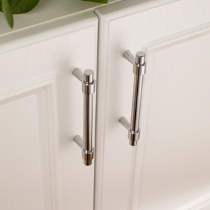 Modern Minimalist Nordic French-style Golden Solid Brass T-shaped Handles for Kitchen Cabinets Drawers Dressers. Easy - Product Image 5