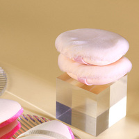 Éponge de beauté professionnelle en PU avec design double face doux pour le fond de teint, le correcteur et la poudre de maquillage